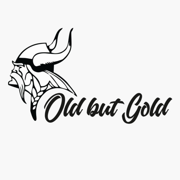 Viking Old but gold - zijraamsticker